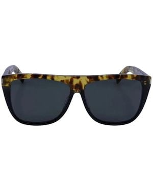 Saint Laurent Tortoiseshell-Effect Sunglasses - Blue
