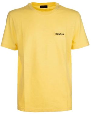 Dondup Logo-Patch T-Shirt - Yellow