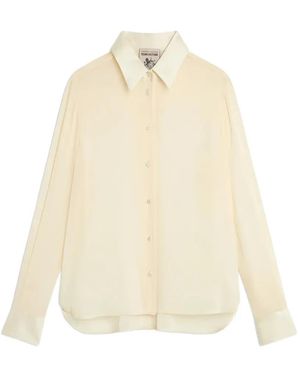 Semicouture Floelle Sheer Long-Sleeved Shirt - White