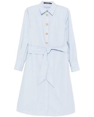 Karl Lagerfeld Button-fastening Midi Dress - White