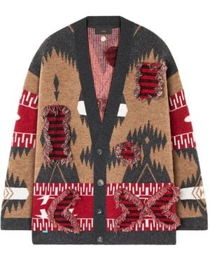 Alanui Vest Met Franje En Patroon - Rood