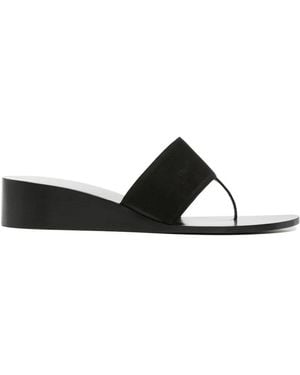 Jude Lucille Nubuck-Leather Sandals - White