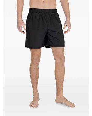 ARMANI EXCHANGE Badeshorts Mit Logo-Patch - Schwarz