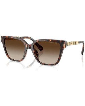 Michael Kors Logo square-frame sunglasses - Braun