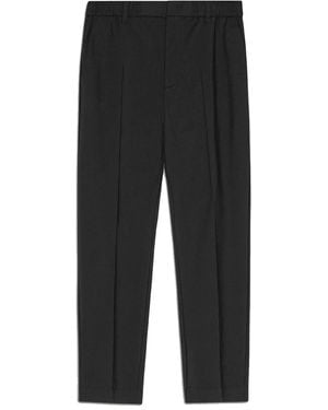 NN07 Elasticated-Waist Tailored Pants - Black
