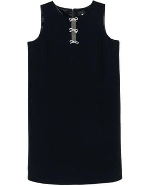 Marina Rinaldi Minikleid mit Schleifen - Schwarz