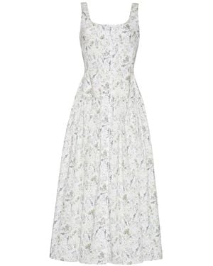 Adam Lippes Cassie Midi Dress - White