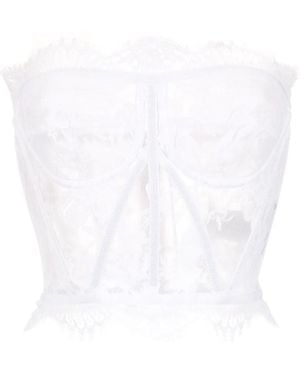 Dolce & Gabbana Strapless Lace Top - Multicolour