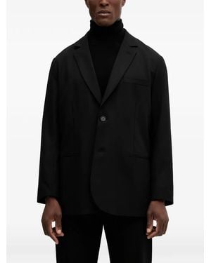ARMANI EXCHANGE Single-Breasted Blazer - Black