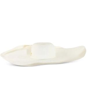 Catarzi Wide-Brim Sun Hat - White