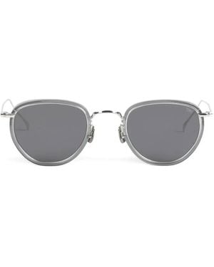 Eyevan 7285 Sonnenbrille Mit Ovalem Gestell - Grau