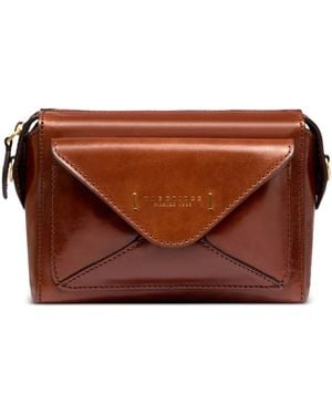 The Bridge Leather Cross Body Bag - Brown