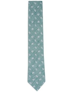 ZEGNA Paisley-Pattern Tie - Blue