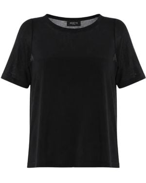 Nenette Maitai Semi-Sheer T-Shirt - Black