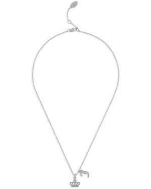 Juicy Couture Collar Crown & J - Blanco