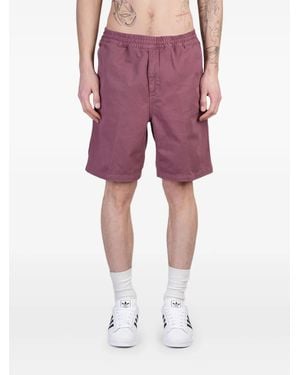 Carhartt Shorts Flint Dritti - Rosso