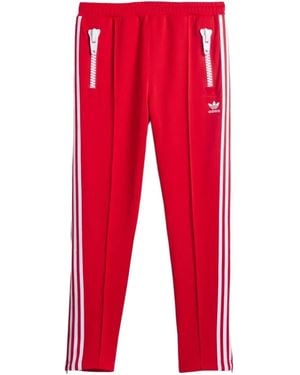 adidas X Jeremy Scott Big Zip Track Trousers - Red