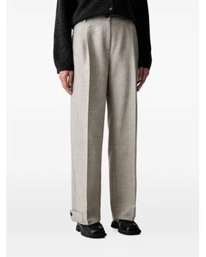 Marc O' Polo Pleated Button-Cuff Pants - Black
