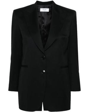 SAULINA Agnese Wool Blazer - Black