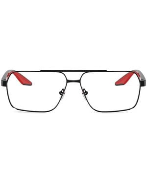 Prada Linea Rossa Rectangle-Frame Glasses - White