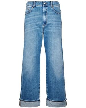 Sportmax Turn-Up Cuff Jeans - Blue