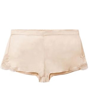 Aubade Toi Mon Amour Lace-Trim Pyjama Shorts - Natural