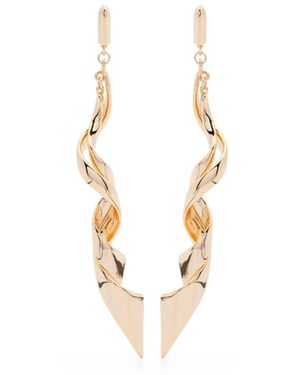 Eddie Borgo Spiraled Ribbon earrings - Metálico