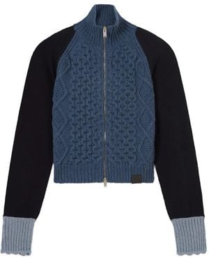 Stella McCartney Cable-Knit Cardigan - Blue