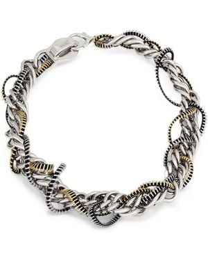 Jean Paul Gaultier Collana A Catena Con Zip - Metallizzato