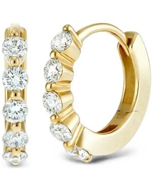 Dinny Hall Mini Shuga Diamond Huggie Hoop Earrings - Metallic