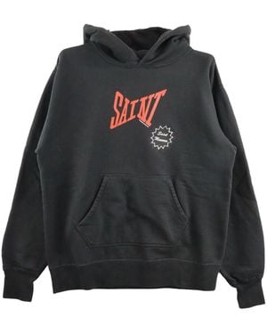 SAINT Mxxxxxx Sudadera con capucha y logo - Negro