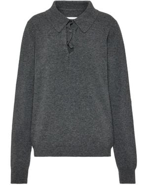 Maison Margiela Jersey De Punto Con Diseño Retorcido - Gris