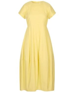 MEIMEIJ Short-Sleeve Midi Dress - Yellow