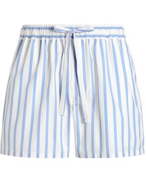 Dolce & Gabbana Dolce & Gabbana Striped Bermuda Shorts With Drawstring - Blue