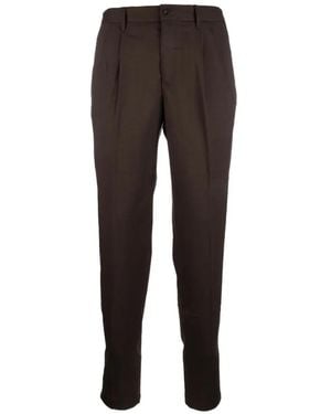 Incotex Pleated-Front Tailored Trousers - Brown
