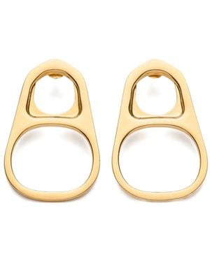 Jean Paul Gaultier Pull Tab Can Earrings - Metallic
