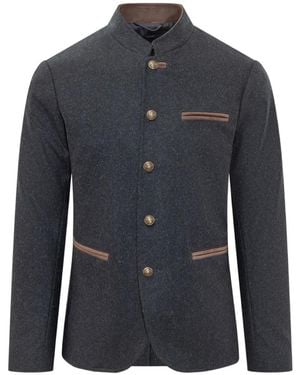 Schneiders Otto High-Neck Coat - Blue