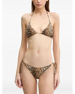 Melissa Odabash Leopard-Print Bikini Bra - Natural