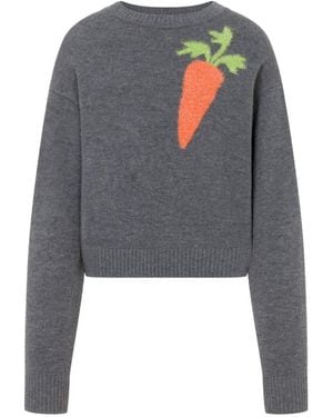 Love Moschino Inlaid Wool Jumper - Blue