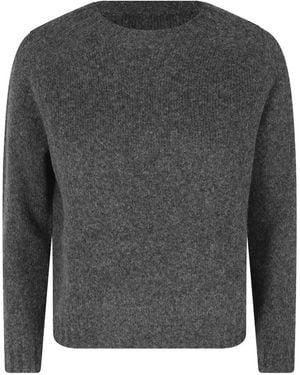 Roberto Collina Crew-Neck Raglan-Sleeve Sweater - Grey