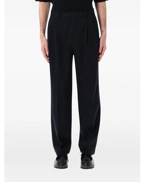 AURALEE Two-Tack Pleated Pants - Black
