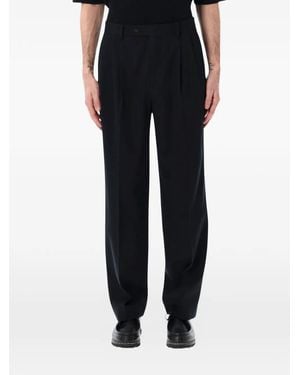 AURALEE Two-Tack Pleated Trousers - Black