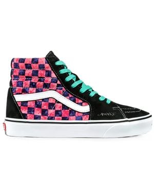 Vans Sk8-Hi Checkerboard Sneakers - White
