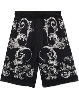 Versace Jeans Couture アウトライン バロッコ ショートパンツ - ブラック
