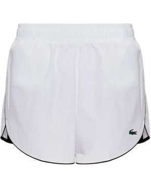 Lacoste Waterproof Sports Shorts - White