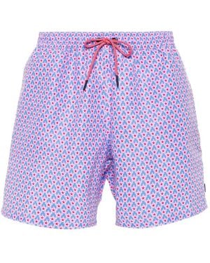 Hackett Costume Da Bagno A Fiori - Viola