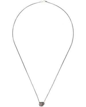 Rosa Maria Collier En Sterling Serti De Diamant - Métallisé
