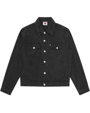 ICECREAM Logo Print Denim Jacket - Black
