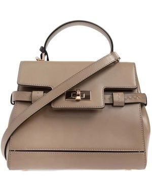 Max Mara Margauxth Buckle Tote Bag - Metallic