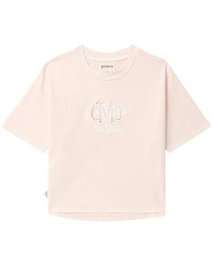 Musium Div. Logo-Embellished Cut-Out T-Shirt - Pink
